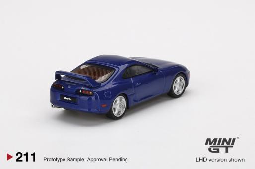 MiniGT Toyota Supra (JZA80) Blue Pearl Metallic MiJo Exclusive #211